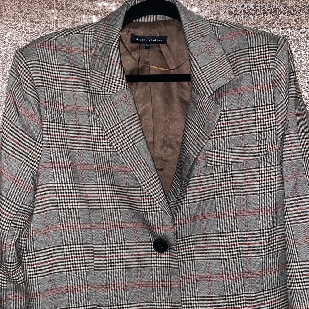 éTOPHE STUDIOS Plaid Blazer